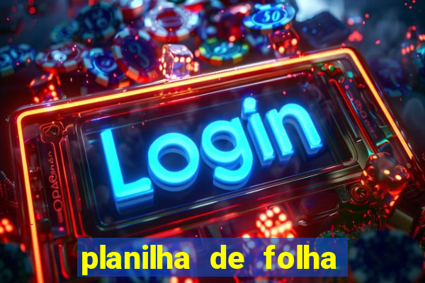 planilha de folha de pagamento